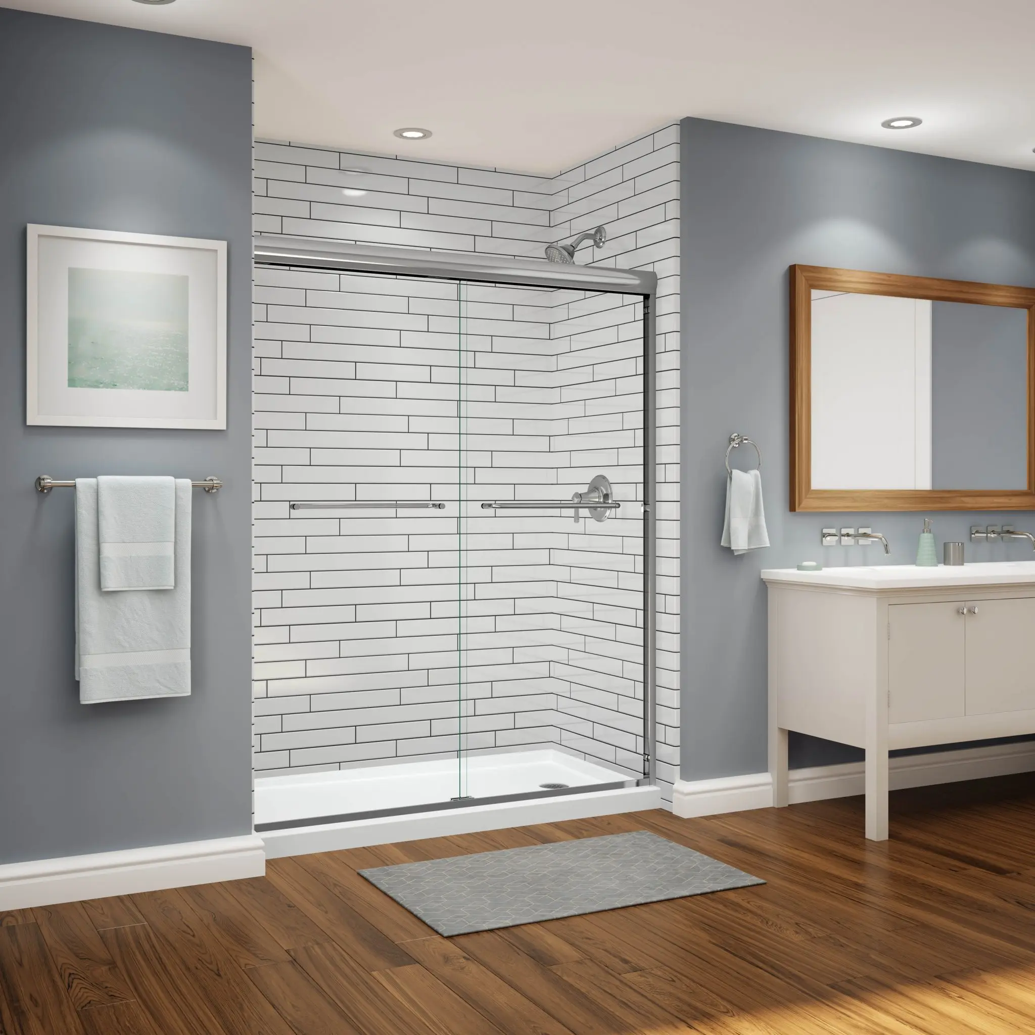 Bathroom design materials and finishes
